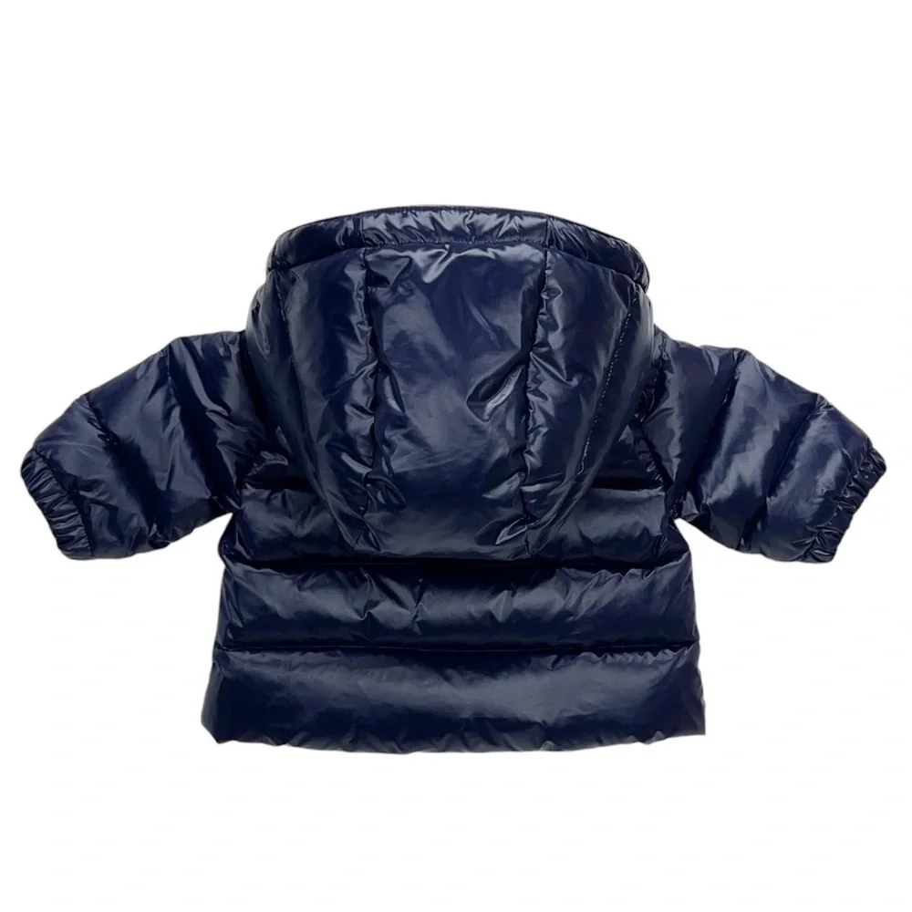 Ralph Lauren Size 3 Months Down Puffer Snowsuit Navy Blue Jacket Pants New NWT